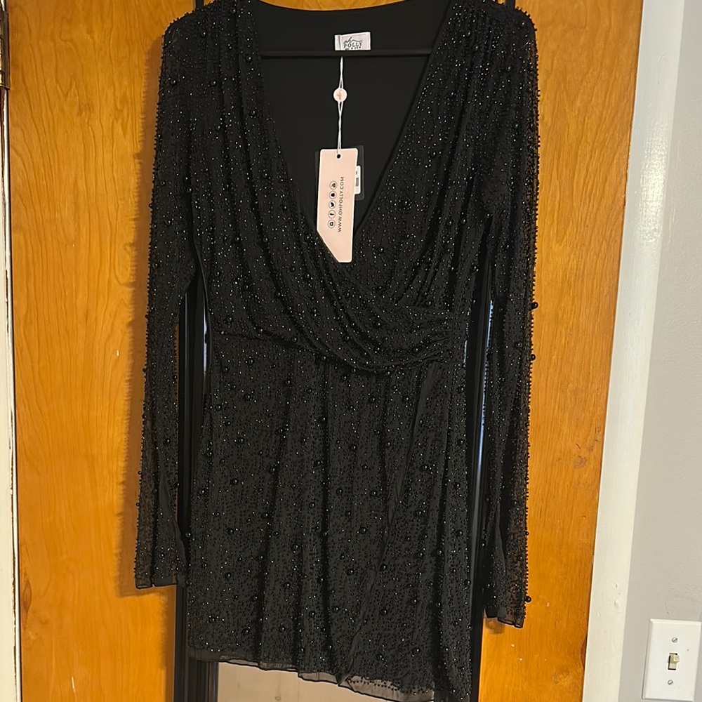 Black Beaded Dress